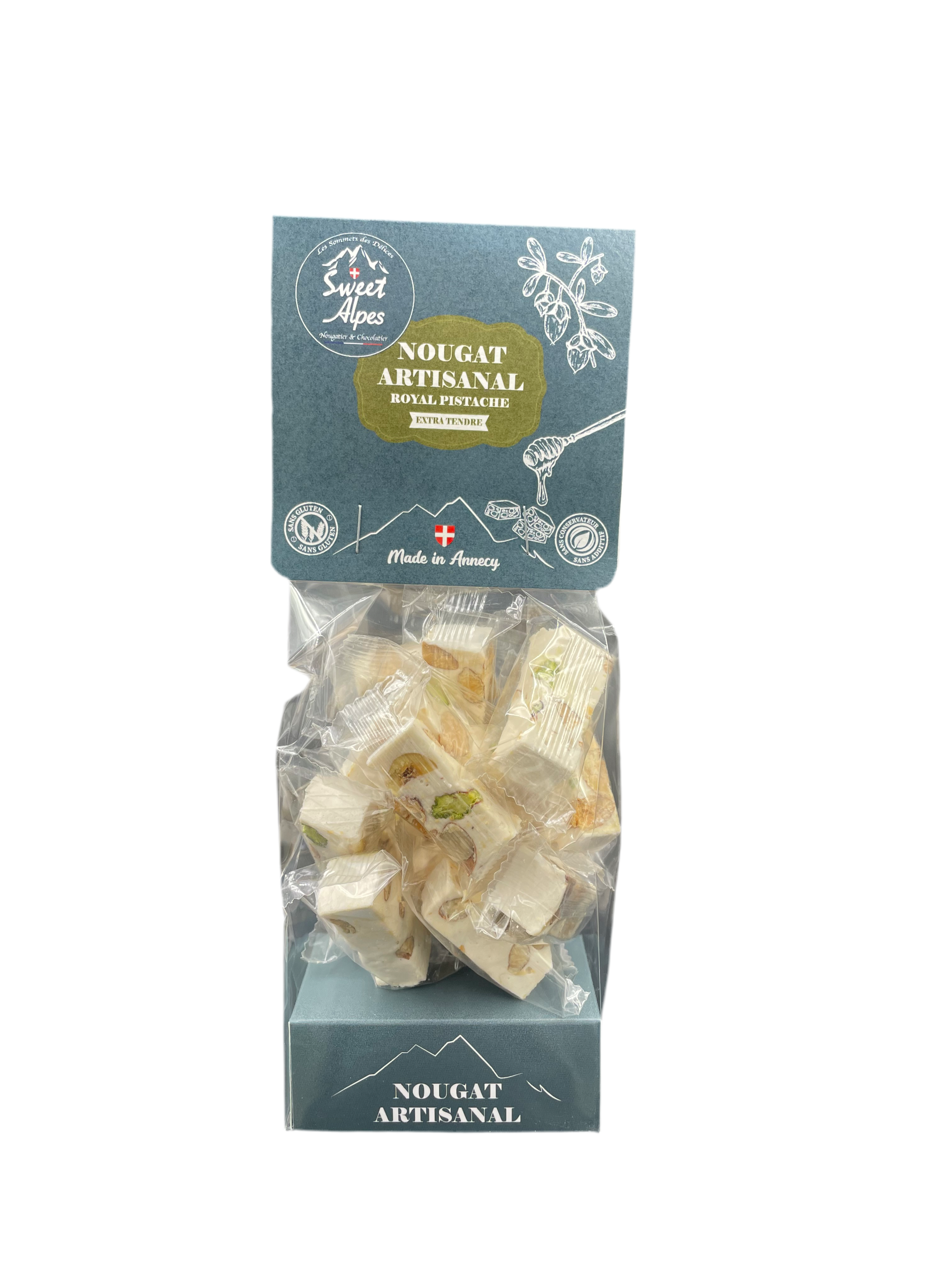 Sachet de Nougat Tendre - LE ROYAL PISTACHE - 150g