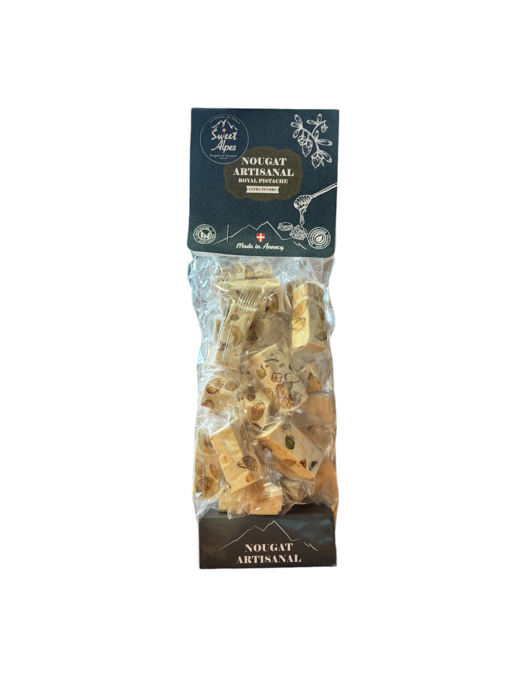 Sachet de Nougat Tendre - LE ROYAL PISTACHE - 300g