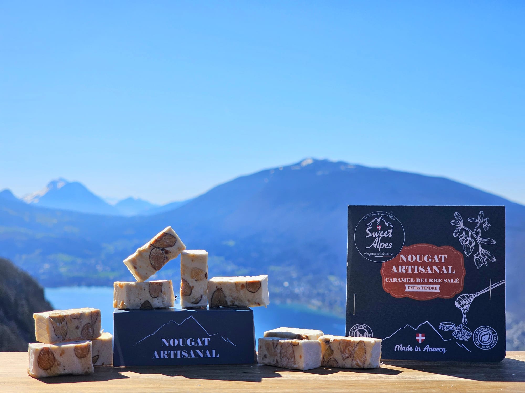 Sachet De Nougat Tendre - LE CARAMEL EXPLOSION  - CARAMEL NOIX DE PECAN MACADAMIA - 300g