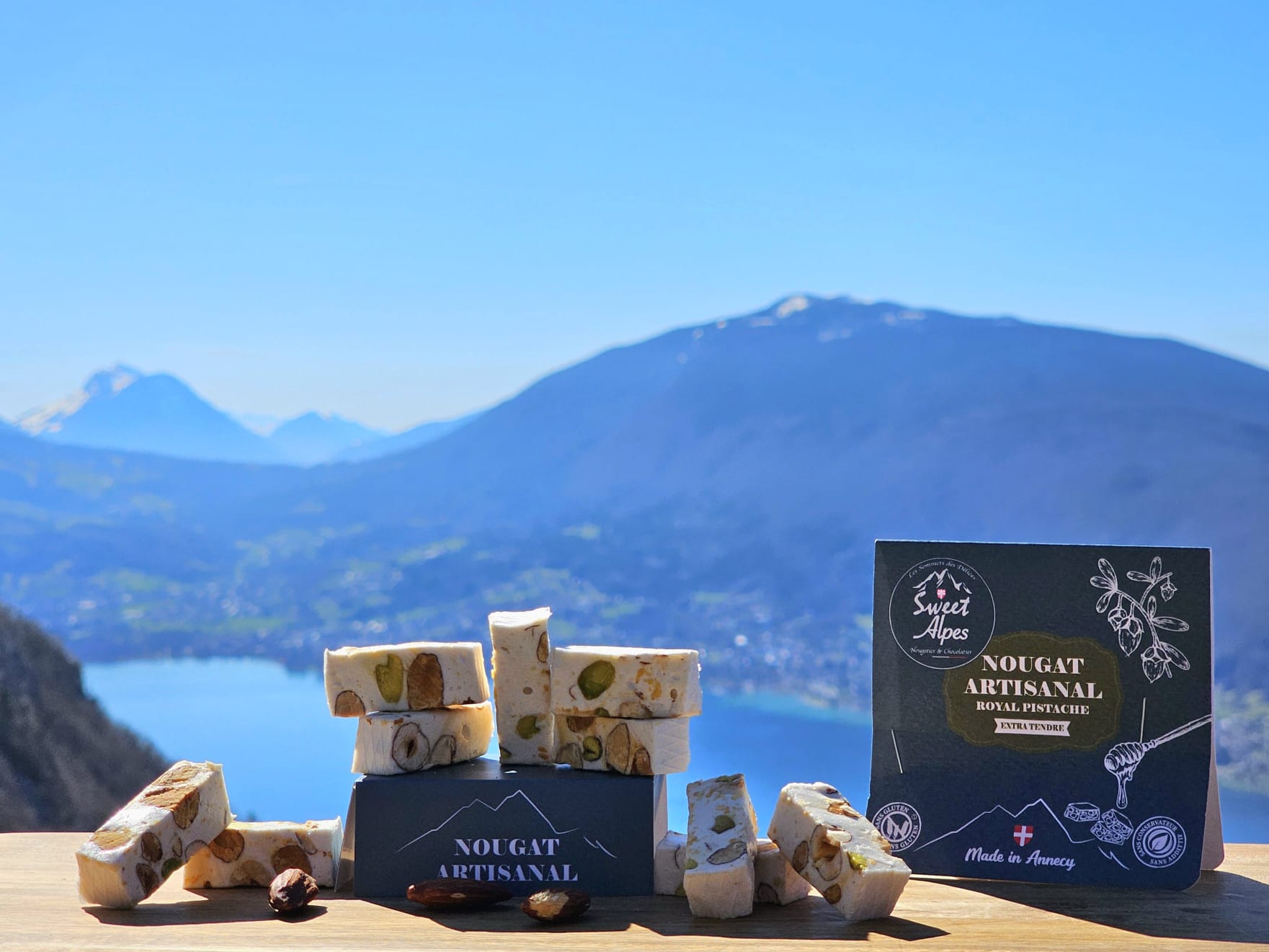 Sachet de Nougat Tendre - LE ROYAL PISTACHE - 300g
