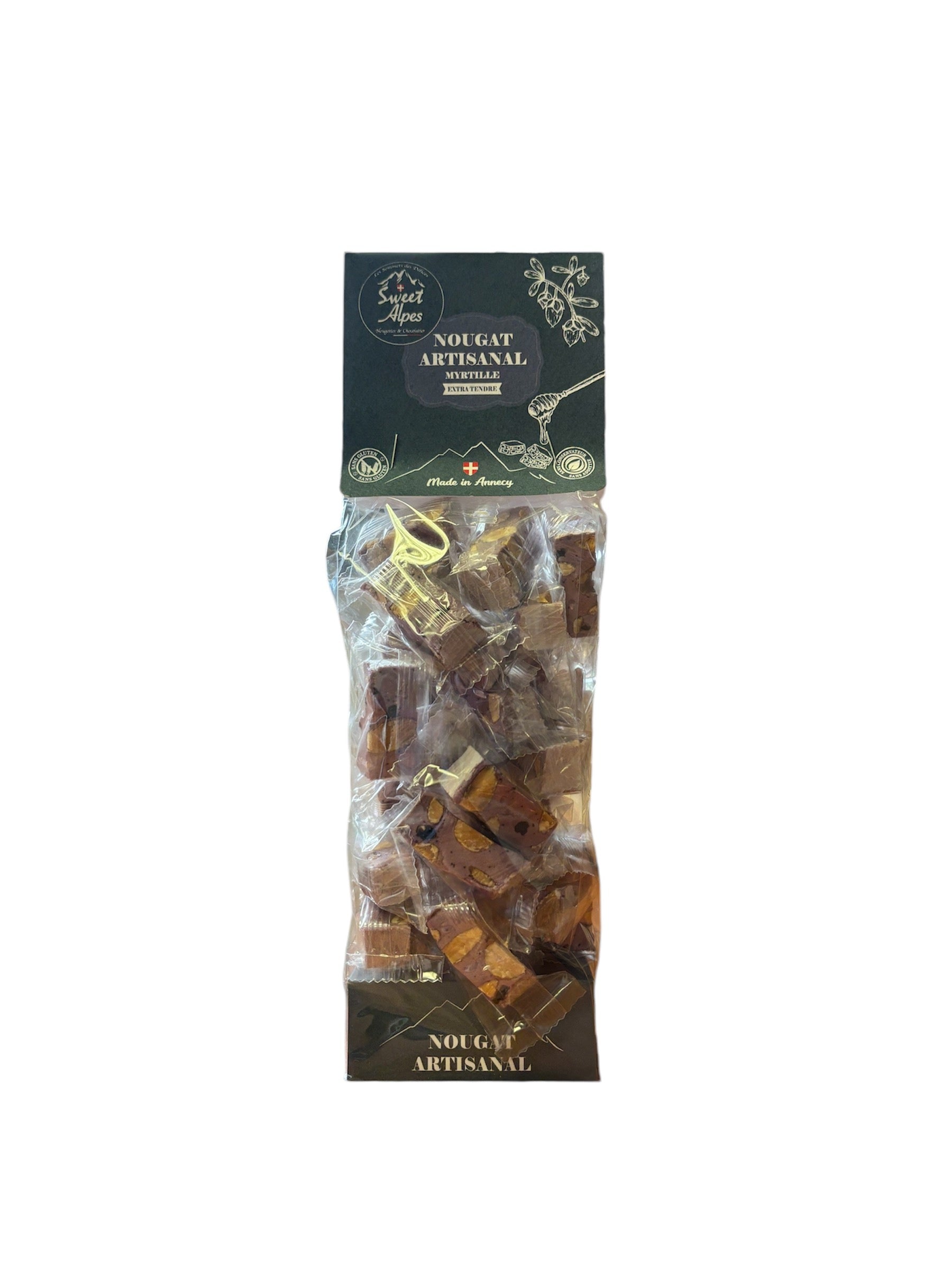 Sachet De Nougat Tendre - AUX MYRTILLE SAUVAGES - 300g